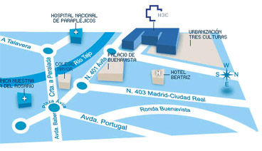 Mapa del Hospital Tres Cruces